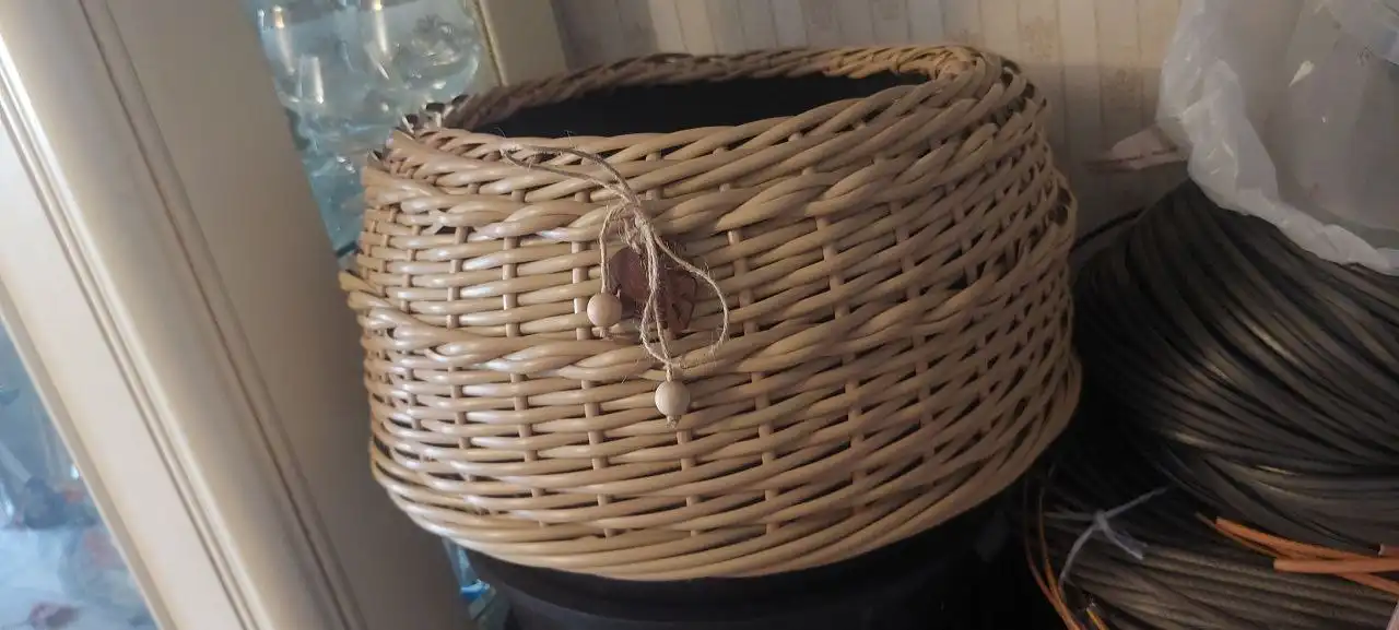 Новогодние изделия из ротанга