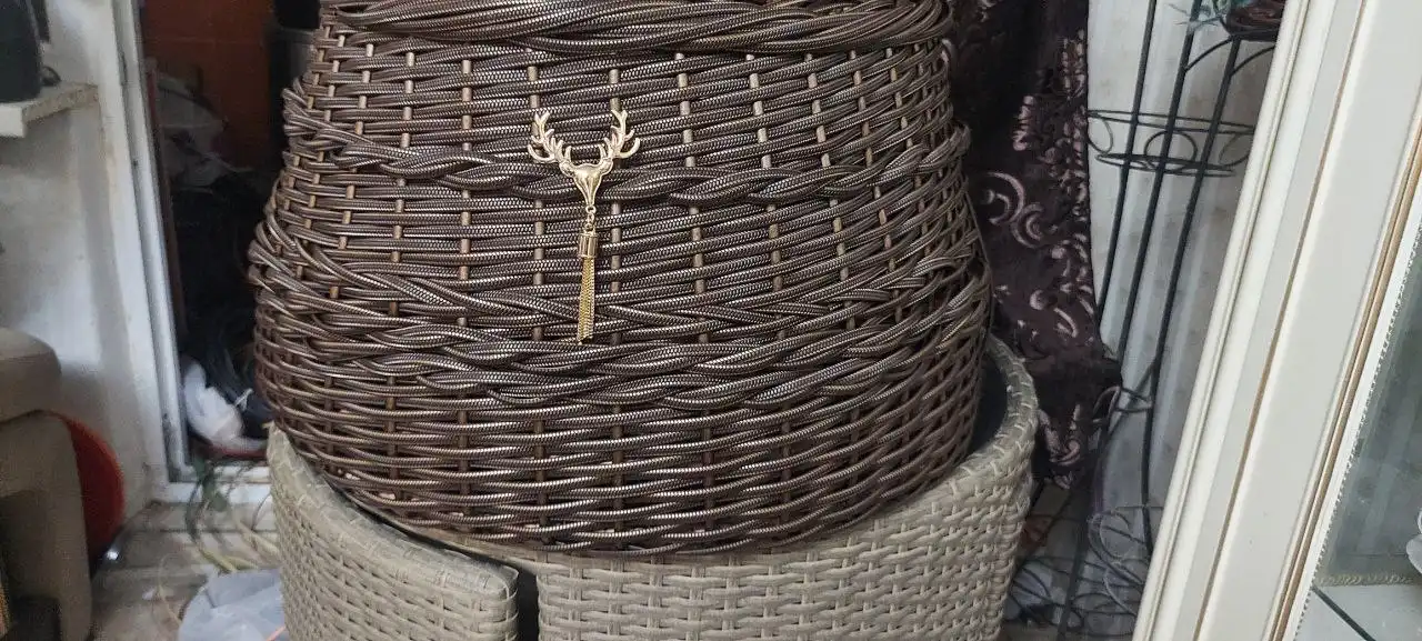 Новогодние изделия из ротанга