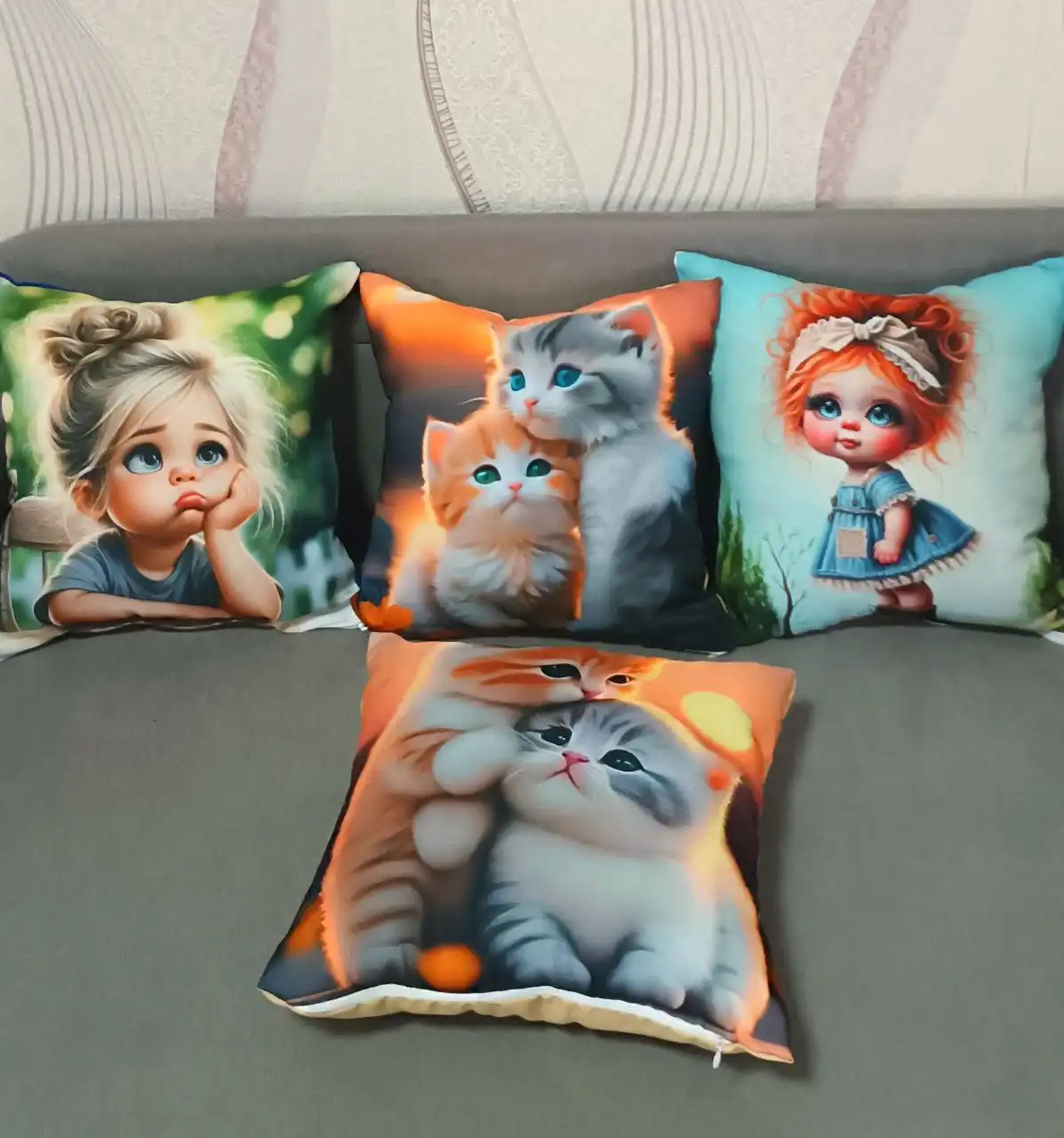 Декоративные интерьерные подушки ручной работы