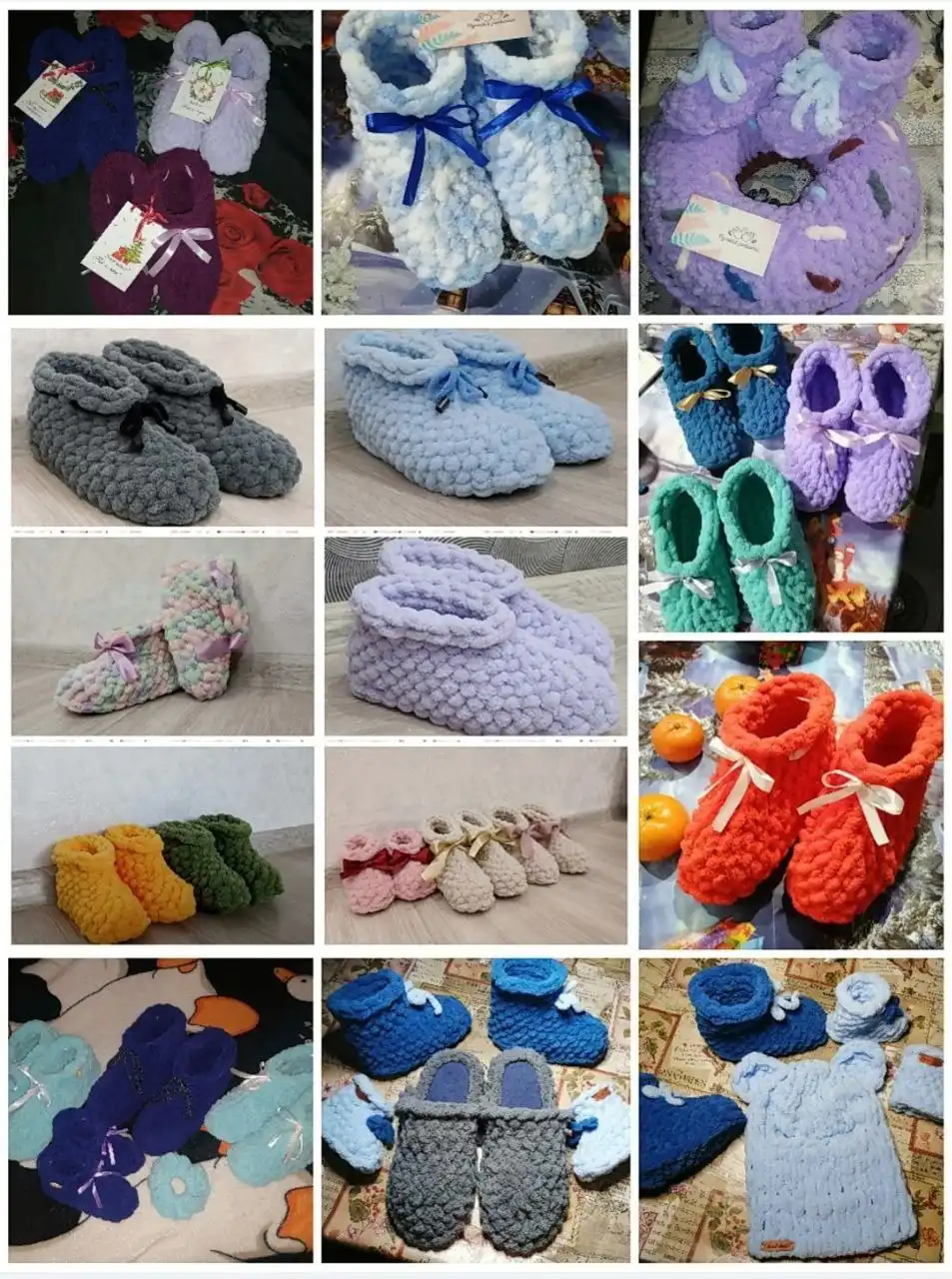 Плюшевые тапочки ручной работы - Обувь (Одежда) в Симферополь