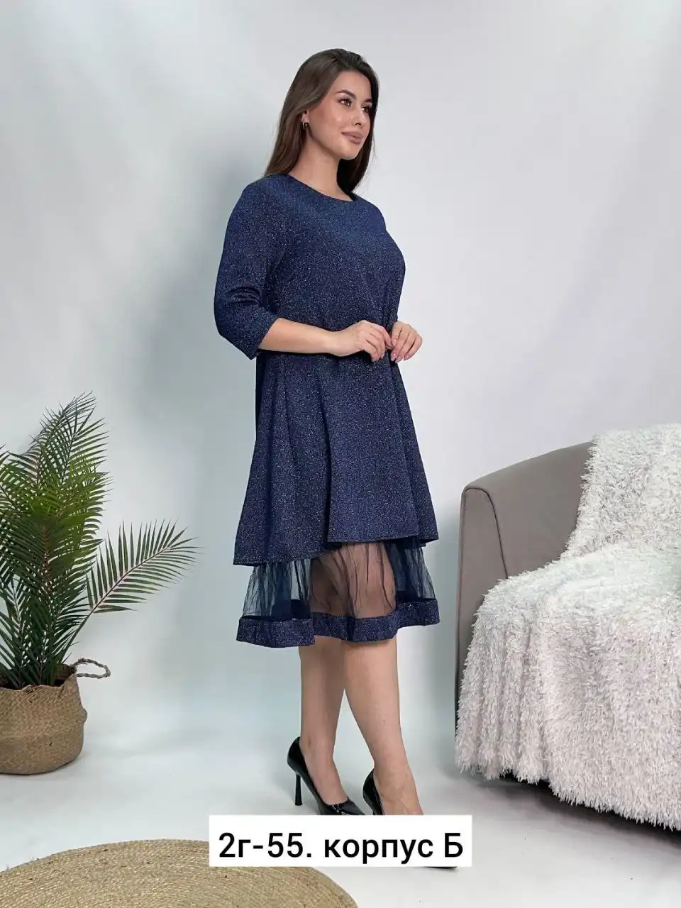 Модное трикотажное платье - Платья (Одежда) в Симферополь