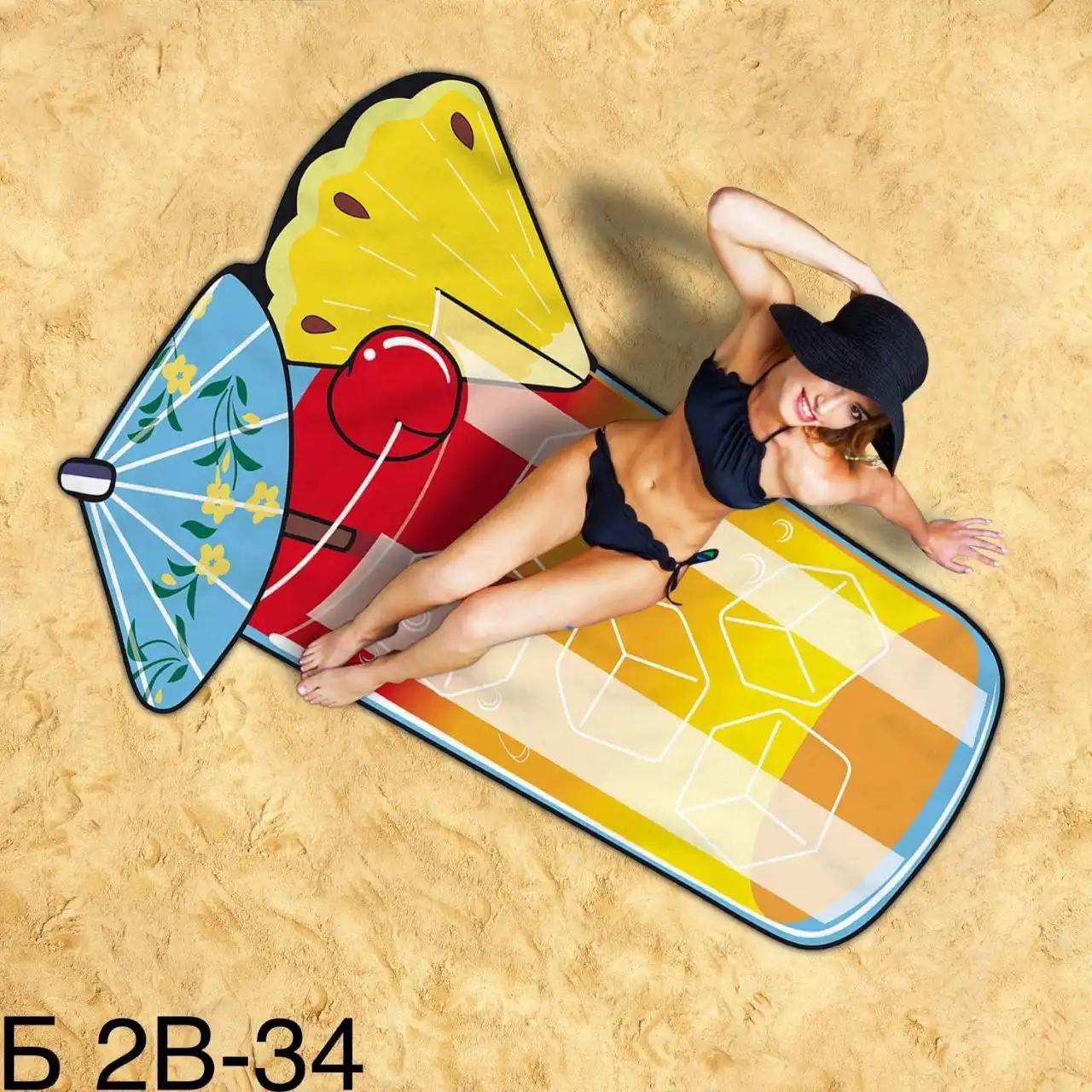 Фигурные пляжные полотенца из микрофибры - Текстиль (Барахолка) в Симферополь