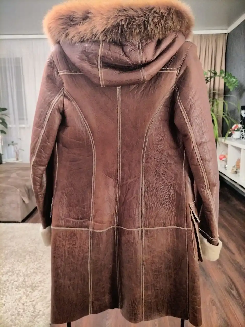 Женская дублёнка размер 42-44