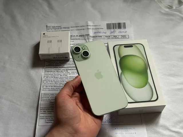 iPhone 15 256GB Green - Крупная бытовая техника в Оренбург