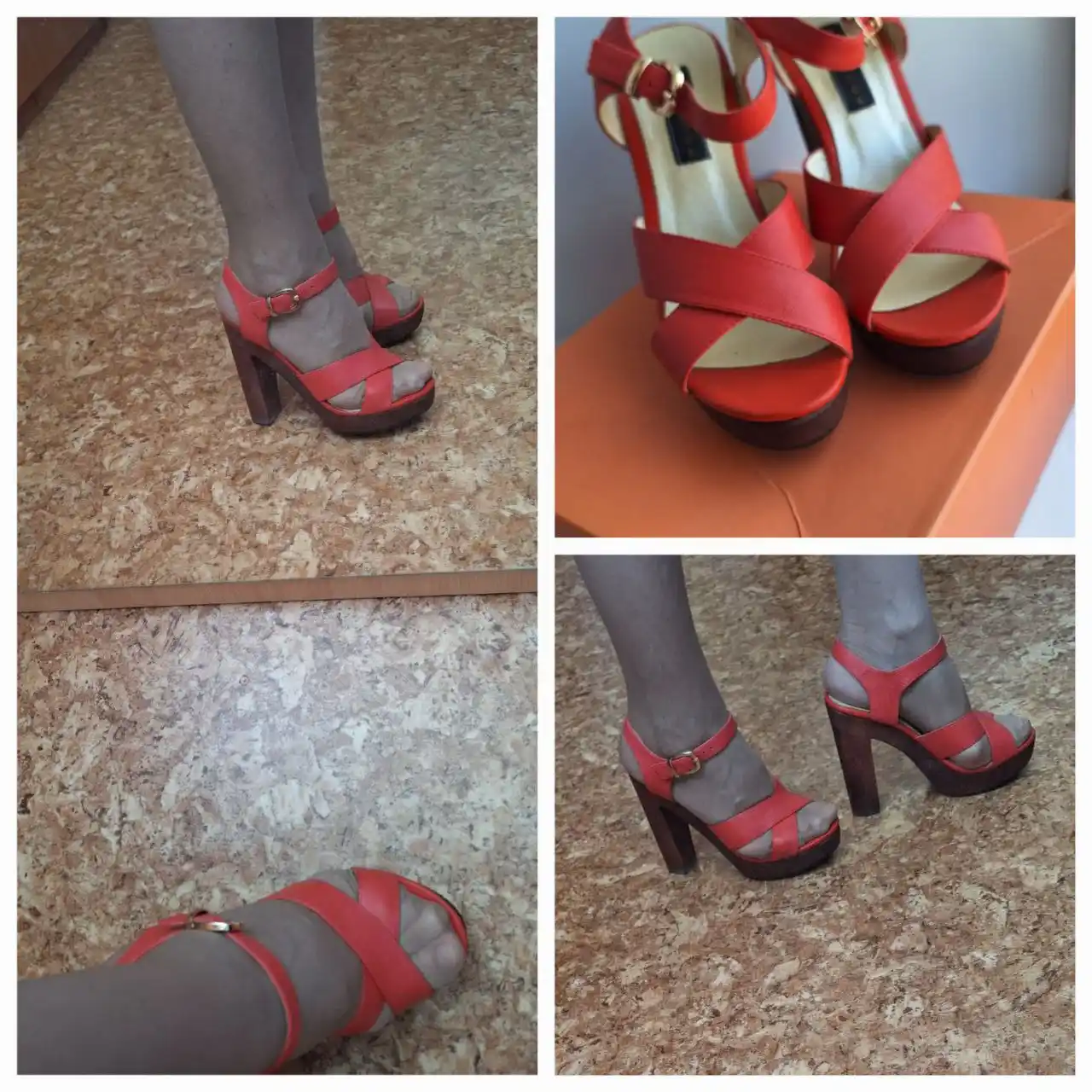 Босоножки новые, экокожа мягкая, цвет коралл - частное объявление в Тюмень