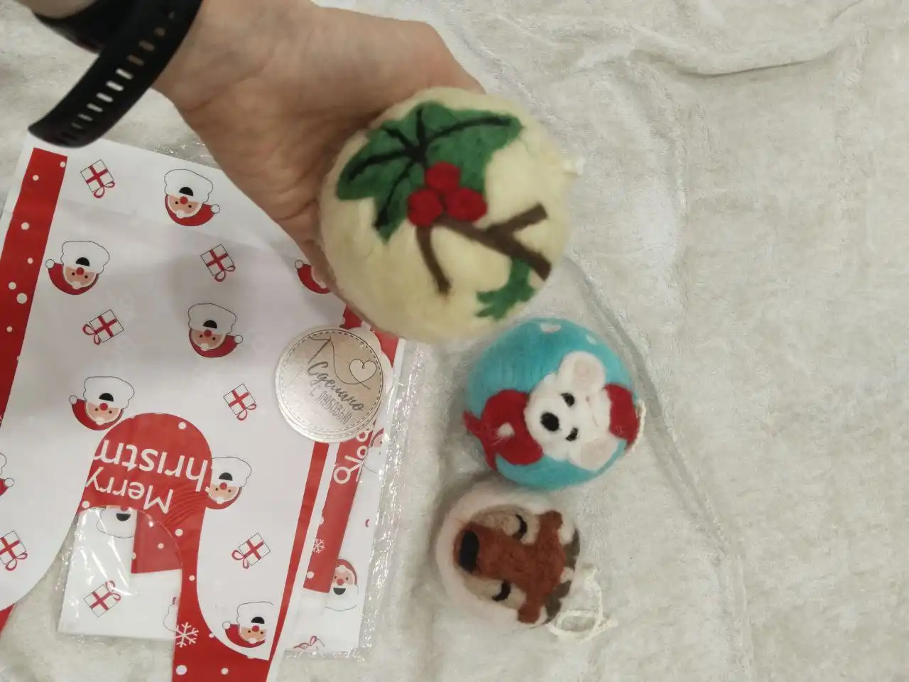 Шары на ёлку ручной работы