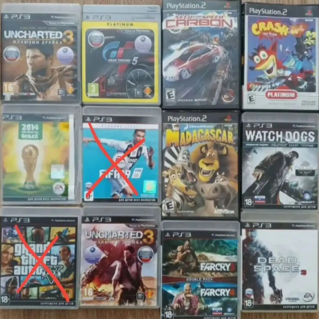 Диски для PS 2 и 3, книги б/у в отличном состоянии - Видеоигры (Хобби и отдых) в Тюмень