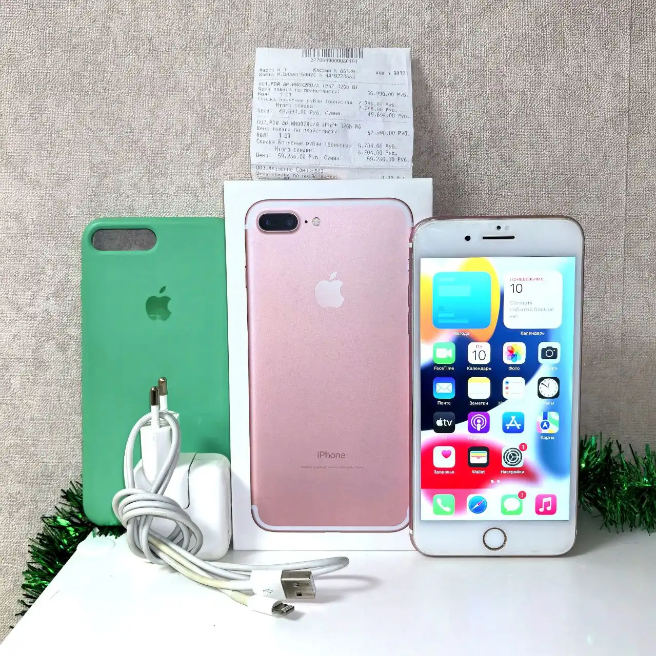iPhone 7 plus Rose Gold в отличном состоянии