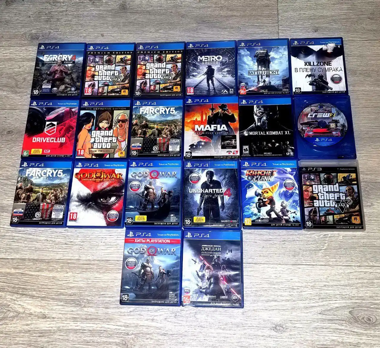 Продажа игр на PlayStation