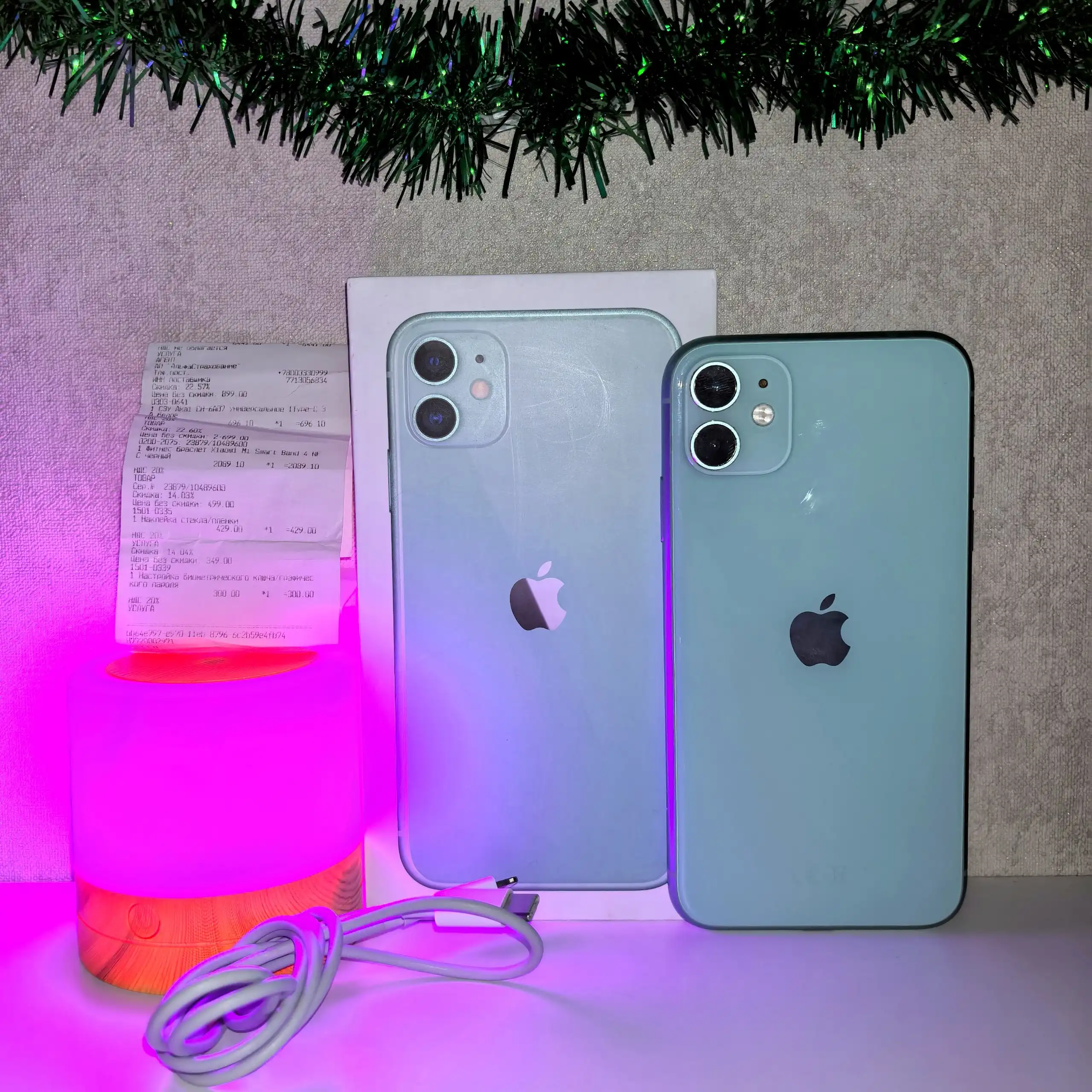 iPhone 11 64GB Green в идеальном состоянии с комплектом
