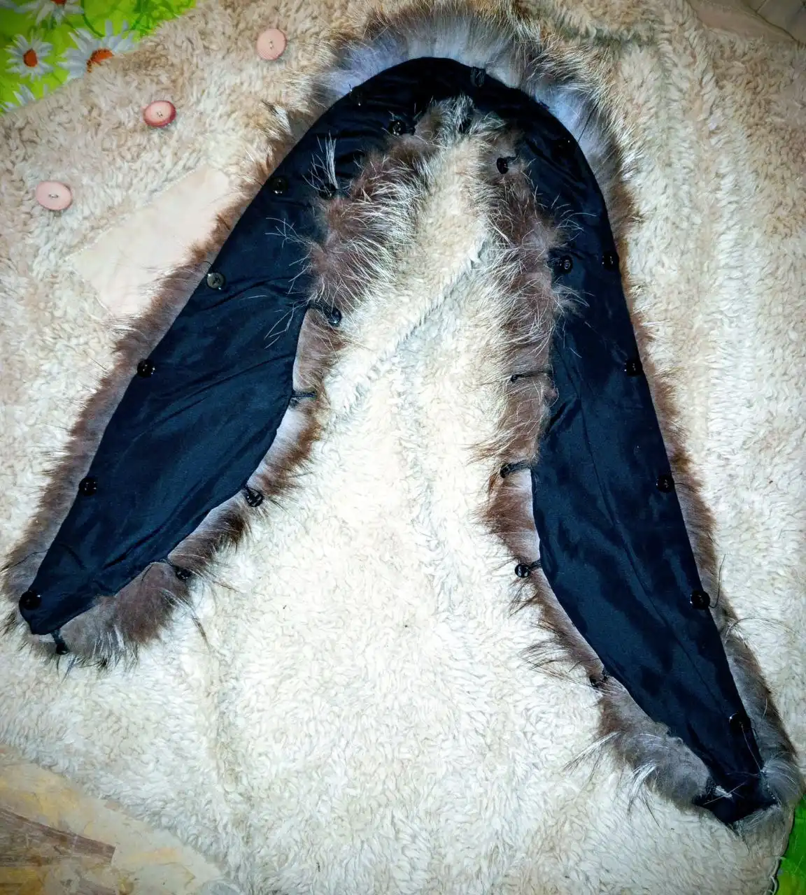 Воротник из чернобурки с пуговицами и петельками - Аксессуары (Одежда) в Пермь