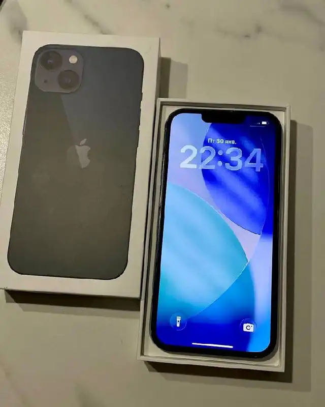 iPhone 13 256GB в рабочем состоянии с комплектом - Смартфоны (Электроника) в Пермь