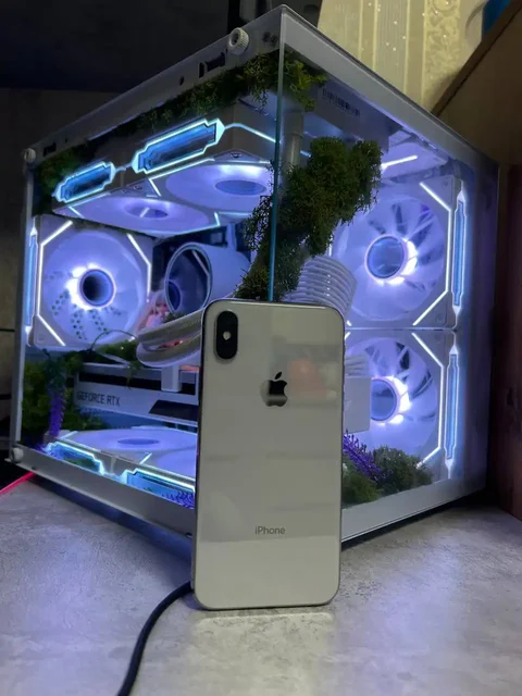 iPhone X 256GB Silver с разбитым дисплеем - Мониторы в Пермь