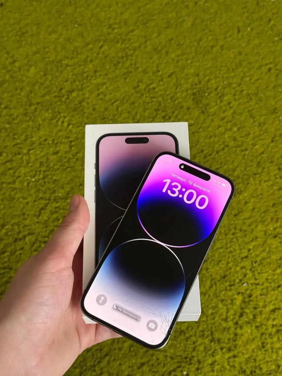 Айфон 14 про на 128гб с разбитым дисплеем - Смартфоны (Электроника) в Пермь