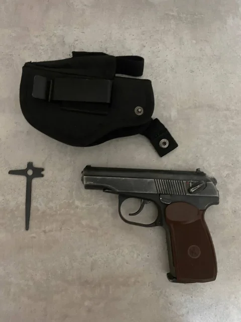 Продажа пневматического пистолета ПМ-654 с комплектом - Цветы в Пермь