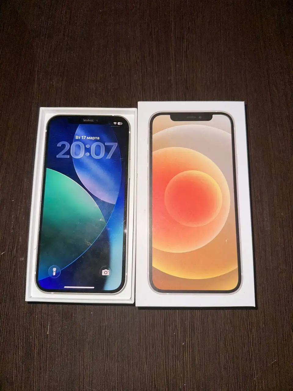 iPhone 12 white 256 gb с заменой дисплея и батареи - Смартфоны (Электроника) в Пермь