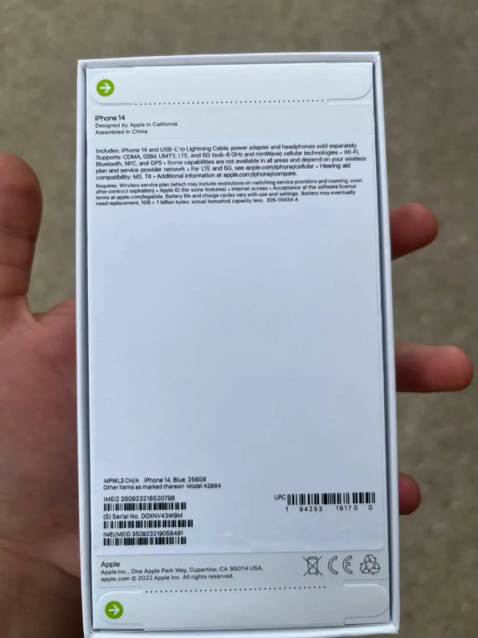 iPhone 14 256GB новый вскрыт - Мобильные телефоны и смартфоны (Электроника) в Пермь