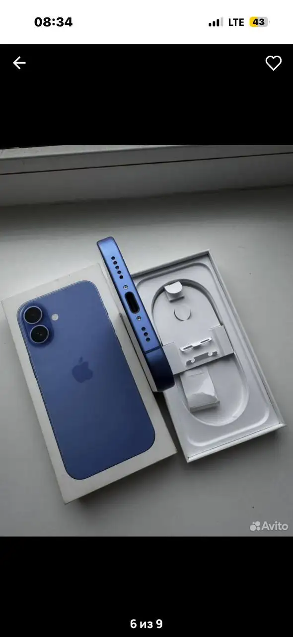 Продам iPhone 16 128GB голубой - Смартфоны (Электроника) в Пермь