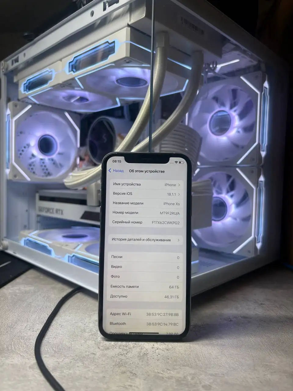 iPhone XS 64GB Silver - Смартфоны (Электроника) в Пермь