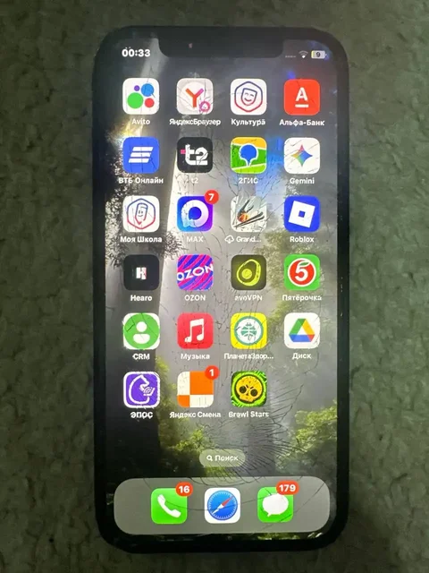 iPhone 12 128 ГБ с разбитым экраном - Телефоны и смартфоны в Пермь
