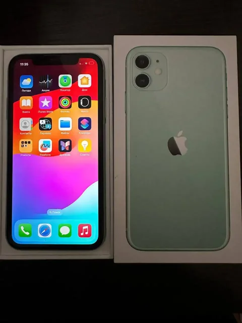 iPhone 11 64gb в комплекте с чехлом и коробкой - Компьютерная периферия в Пермь