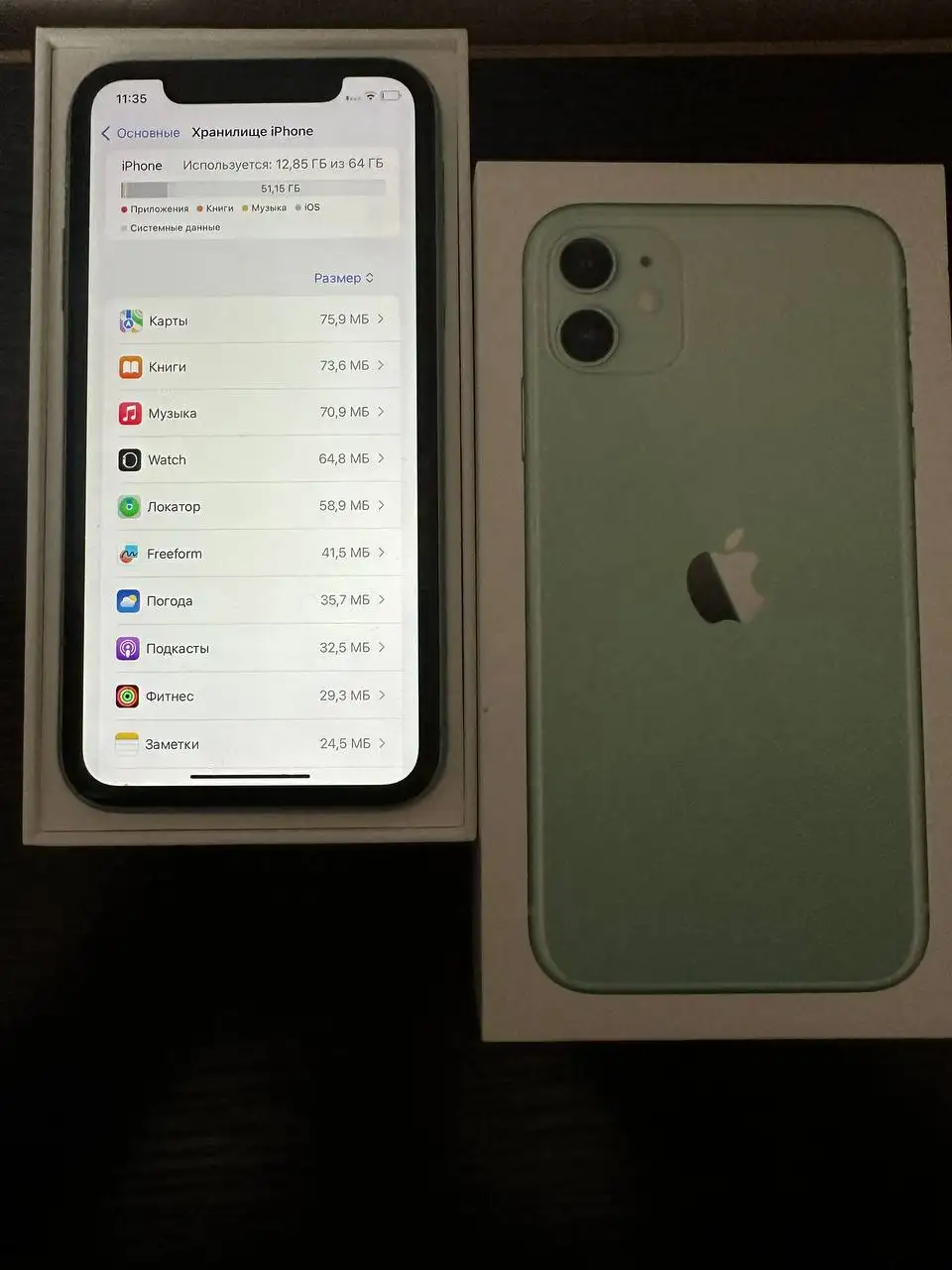 iPhone 11 64gb в комплекте с чехлом и коробкой - Смартфоны (Электроника) в Пермь