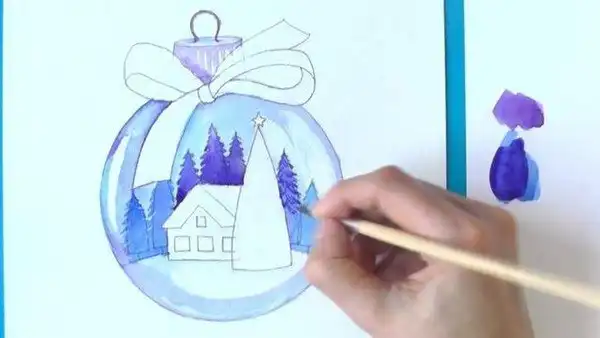 Мастер-класс "Рисуем новогоднюю игрушку"