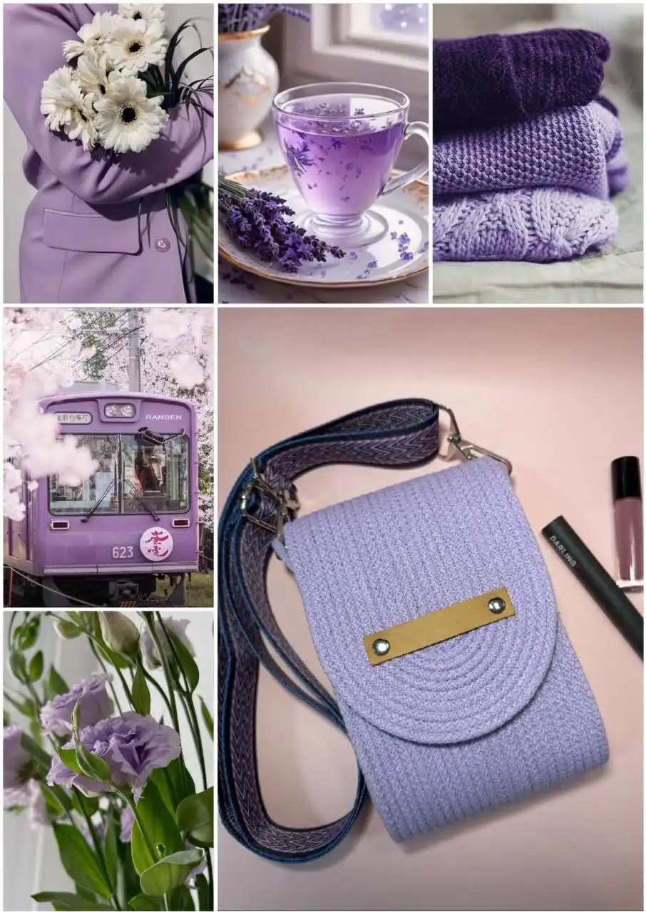 Сумка из хлопкового шнура Автоледи