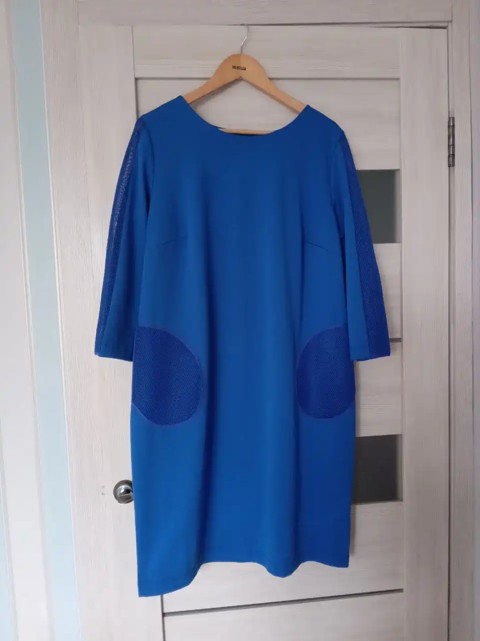 Платье василькового цвета размер 48-50