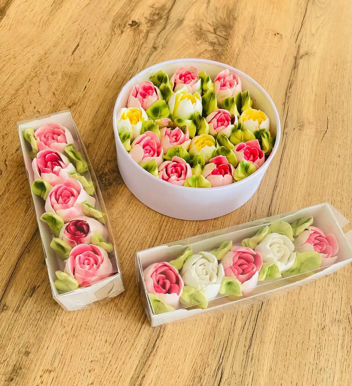 Букеты и коробочки из зефира, клубника в шоколаде