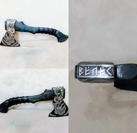 Кованый топор ручной работы "ВЕЛЕС" с чехлом и средствами ухода - частное объявление в Тайшет