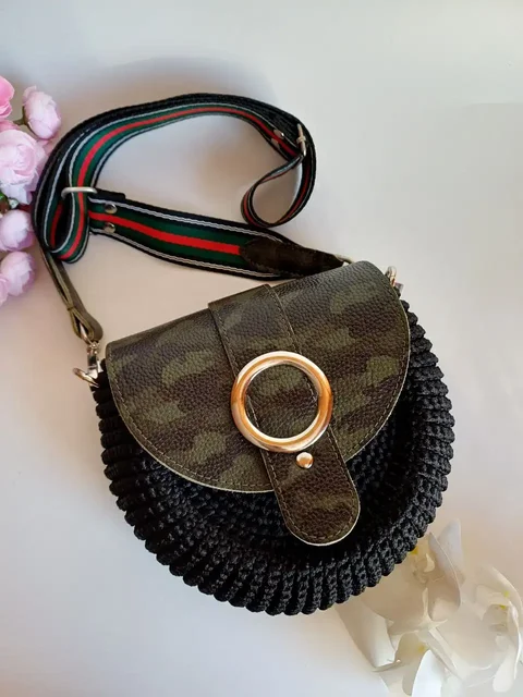 Сумочка Орео Хаки из натуральной кожи - Одежда в Иркутск