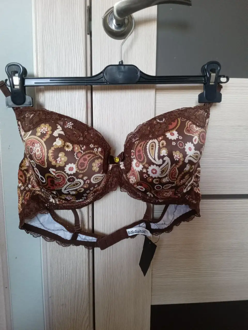 Бюстгальтер Balaloum атласный 85C красный - Нижнее белье (Одежда) в Иркутск