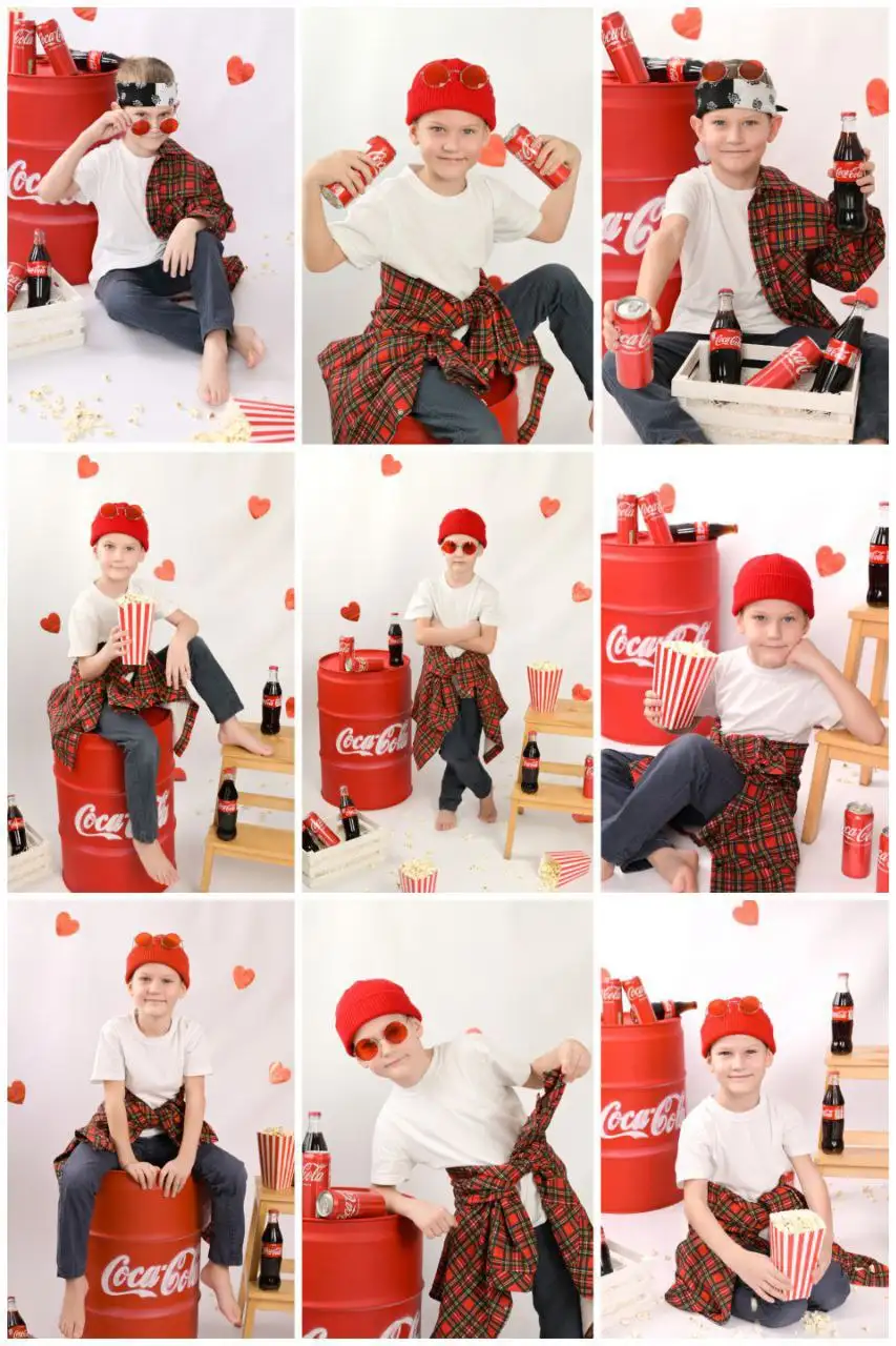 Фотопроект "Кока-кола" для детей от 1 до 7 лет - Фотосъемка (Услуги) в Иркутск