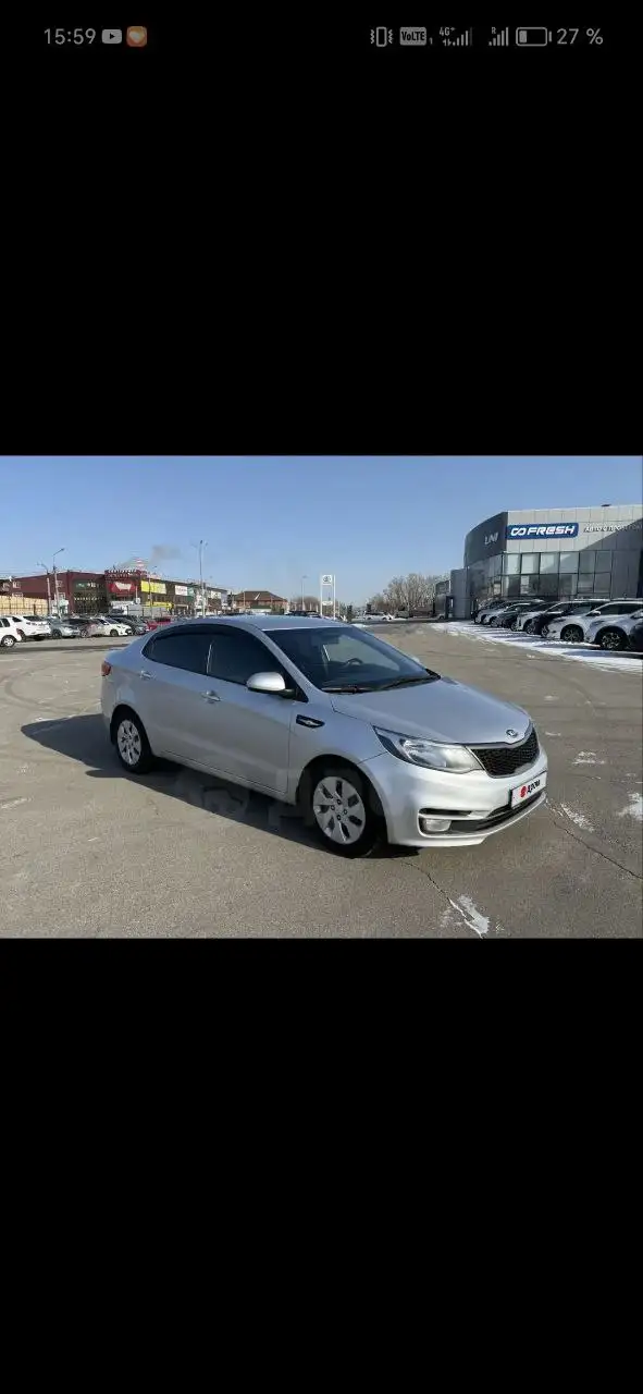 Аренда Kia Rio 2015 для такси - Аренда автомобилей (Авто) в Иркутск