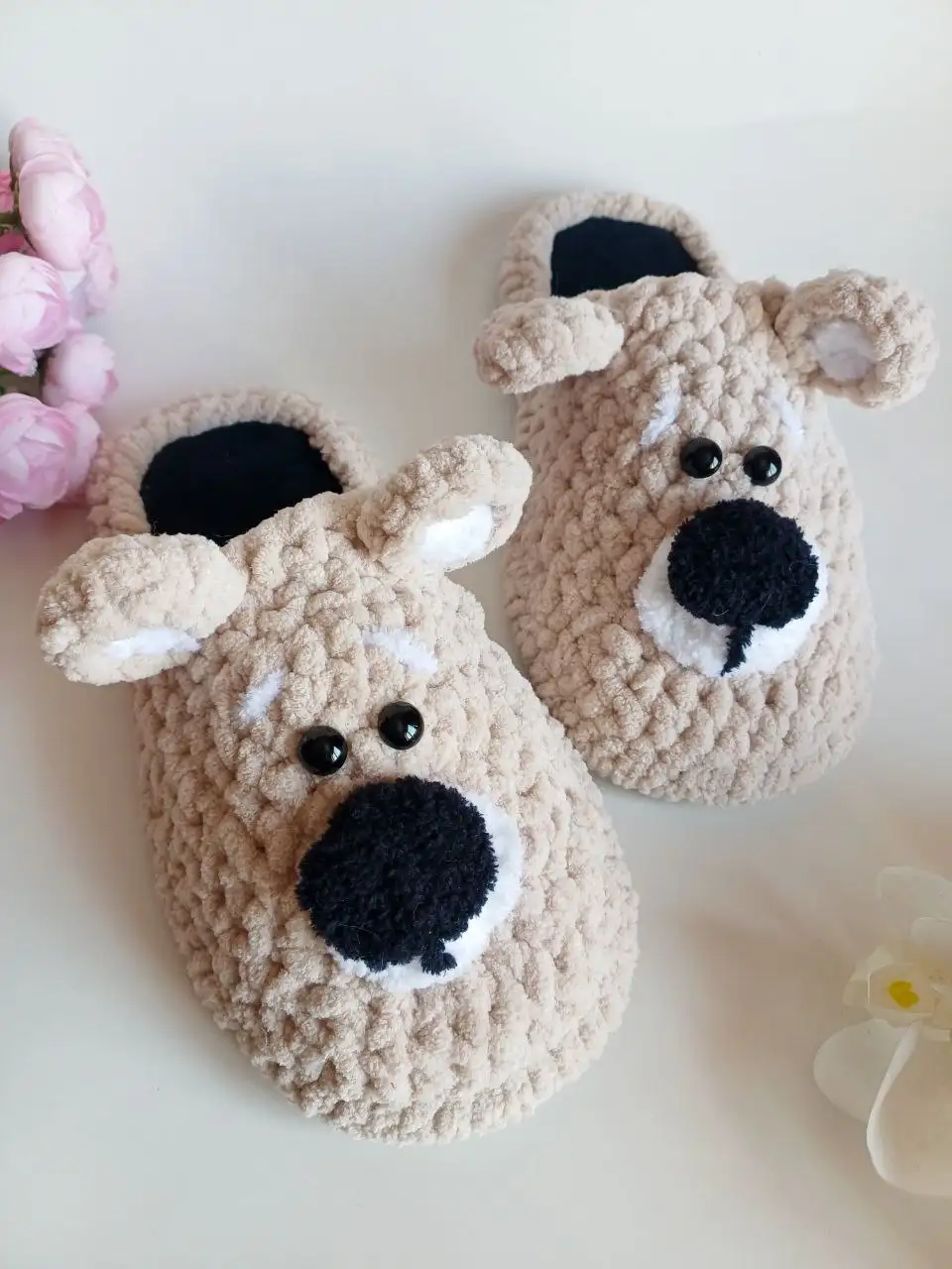 Детские плюшевые тапочки - Обувь детская (Товары для детей) в Иркутск