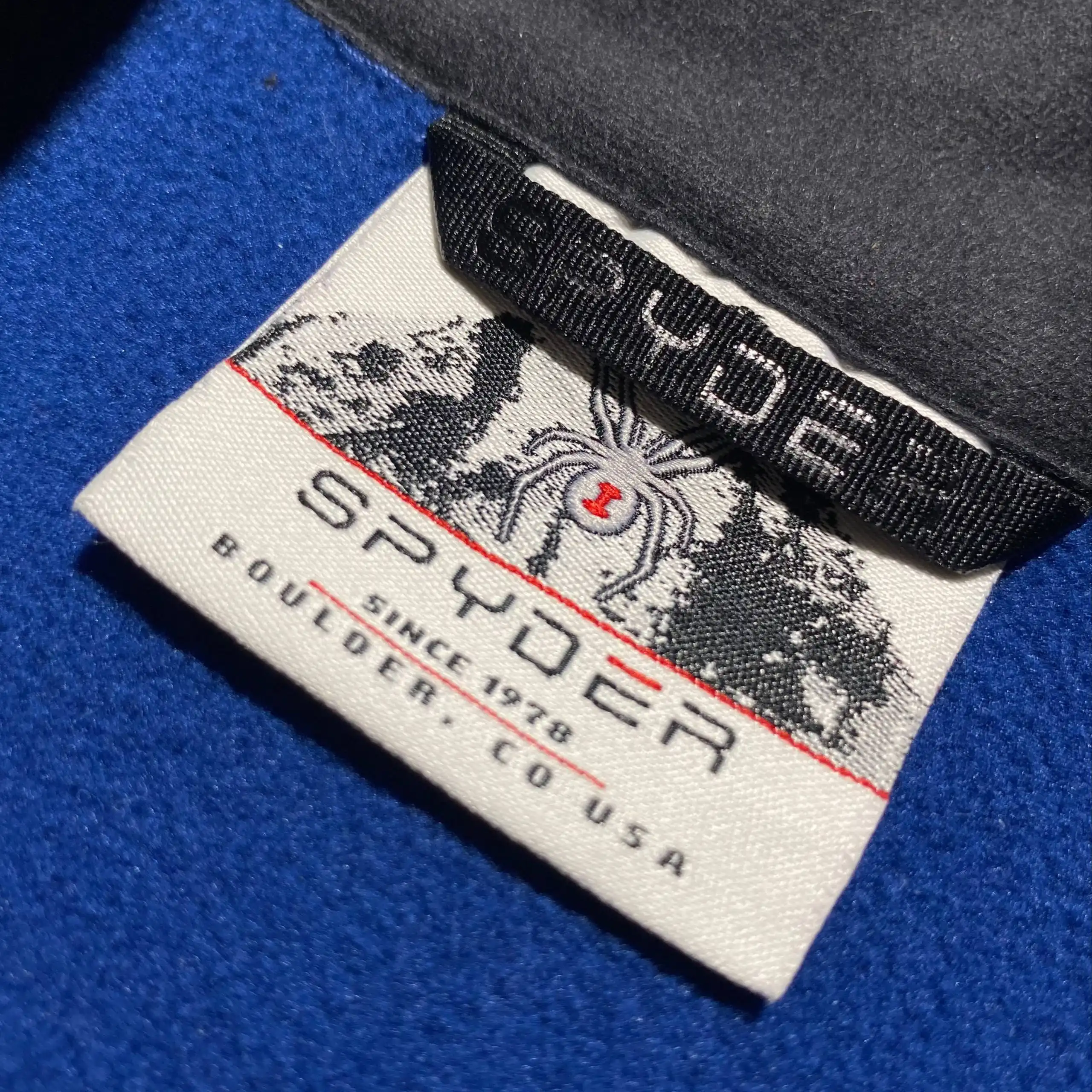 Мужская халф зип кофта SPYDER синий размер M