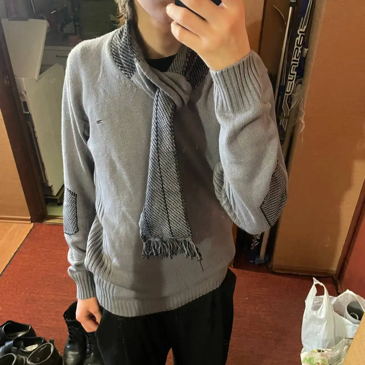 Винтажный свитшот-шарф Tommy Hilfiger - Верхняя одежда (Одежда) в Вологда