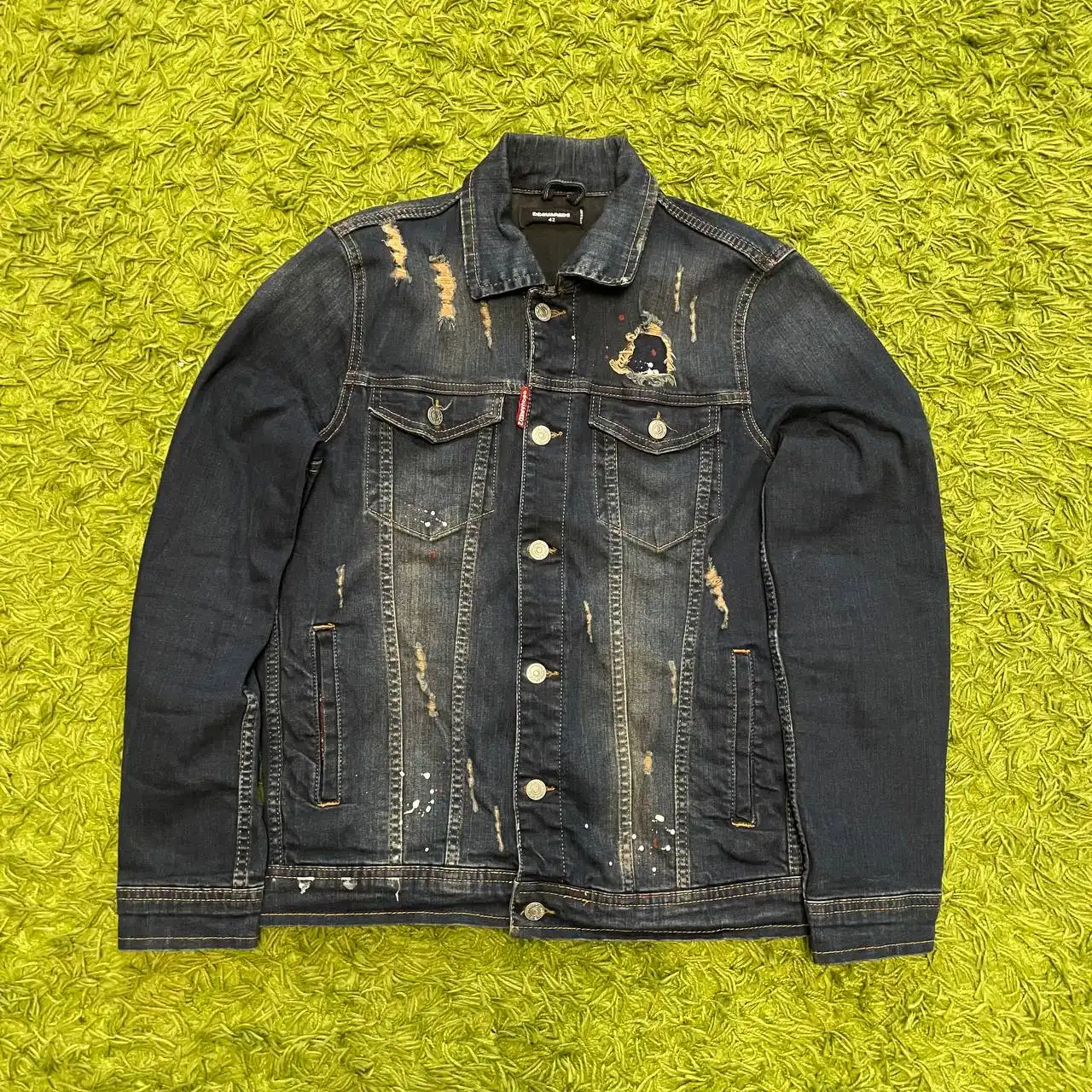 Dsquared2 distress paint benim jacket - Куртки (Одежда) в Вологда