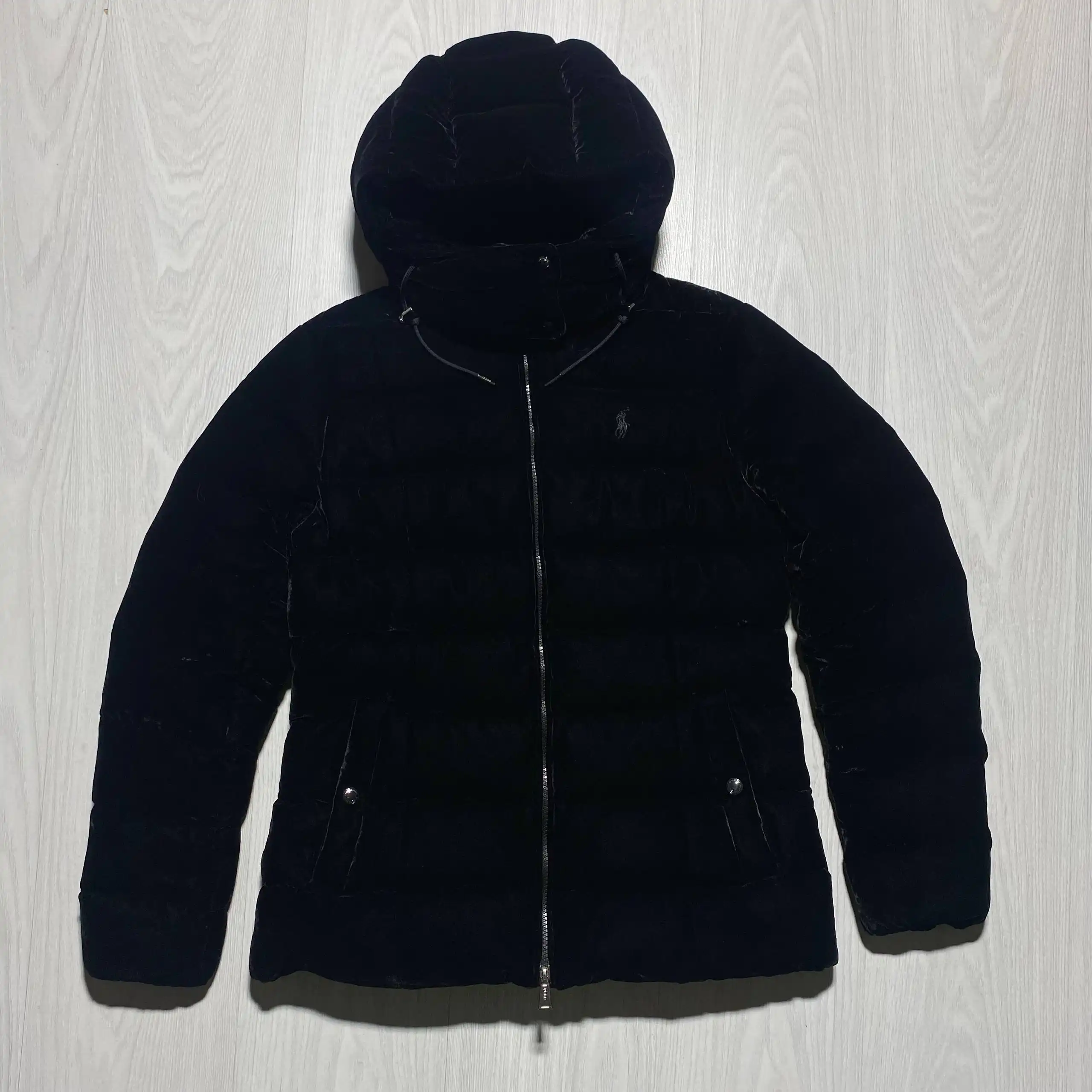 Женский пуховик Ralph Lauren черный бархатный - Верхняя одежда (Одежда) в Архангельск