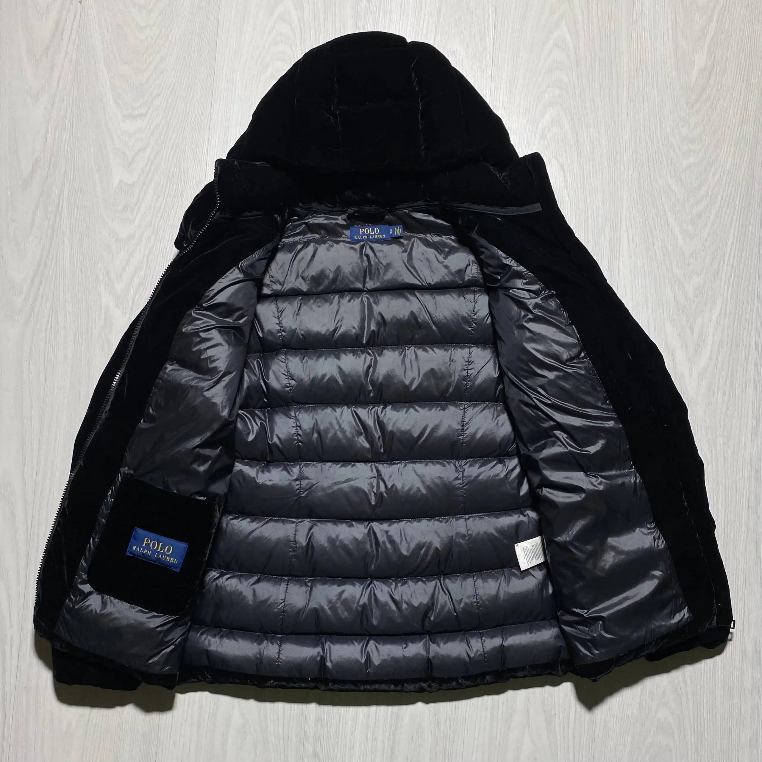 Женский пуховик Ralph Lauren черный бархатный - Верхняя одежда (Одежда) в Архангельск