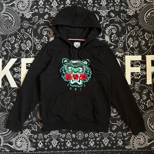 Kenzo Embroidered Hoodie Blue Tiger - Худи в Архангельск