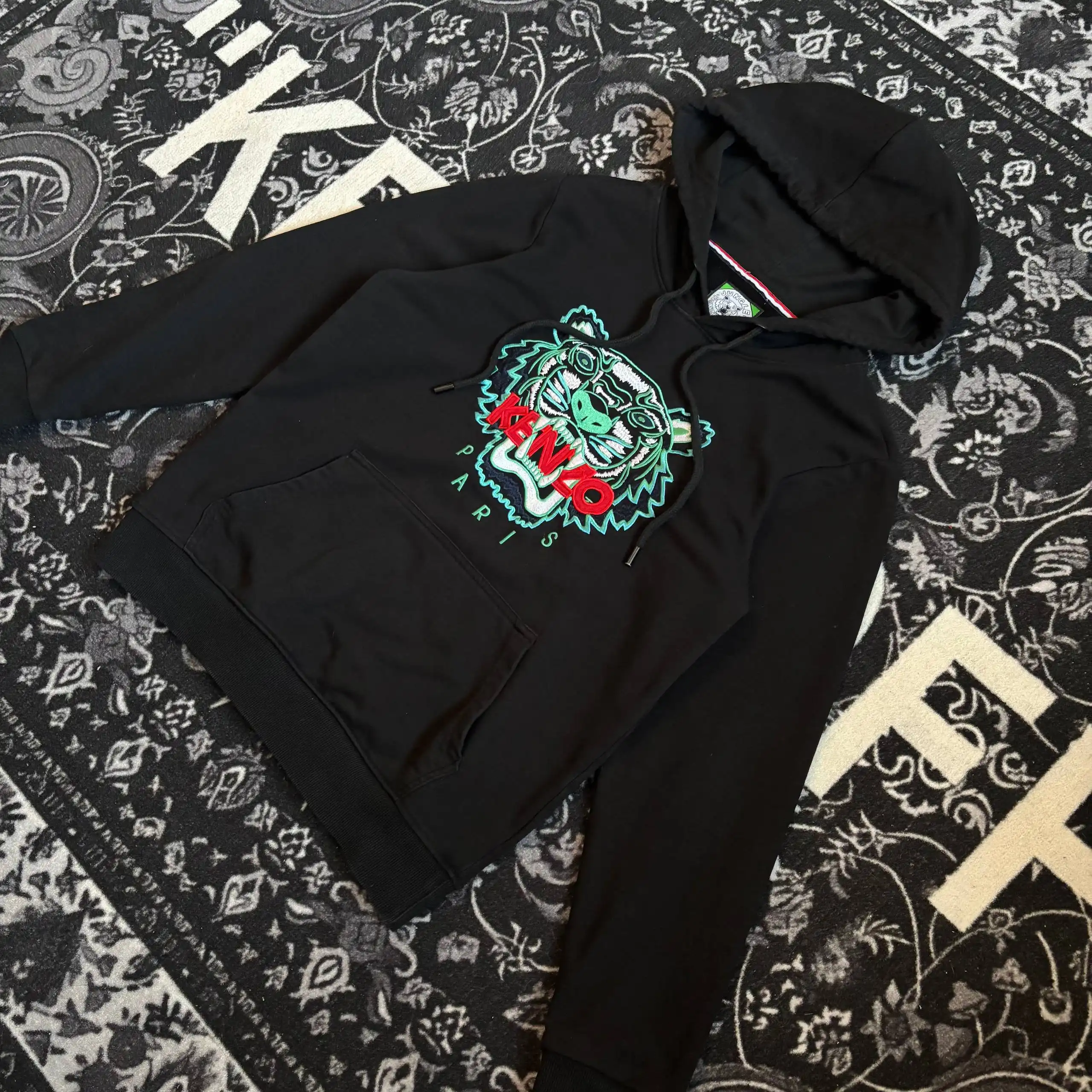 Kenzo Embroidered Hoodie Blue Tiger - Худи (Одежда) в Архангельск