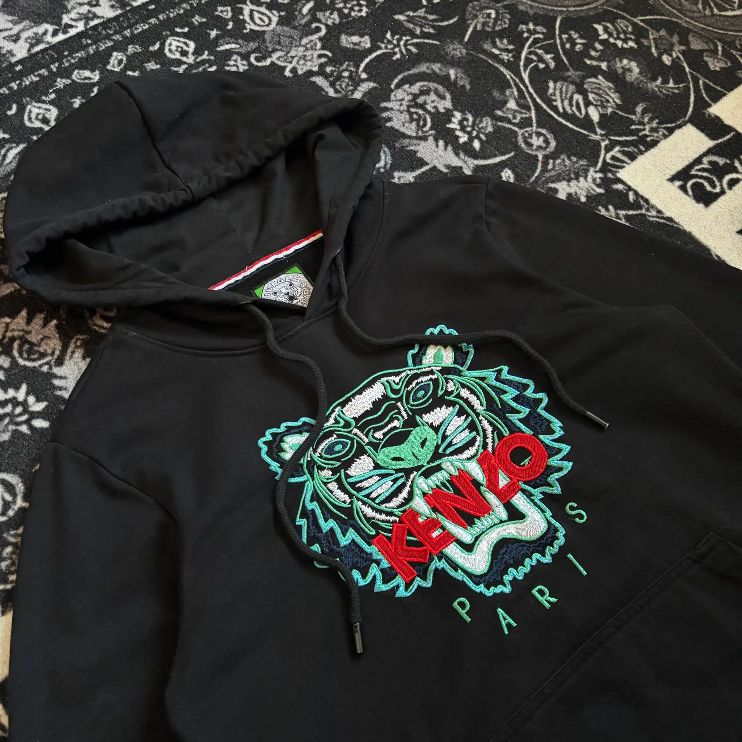 Kenzo Embroidered Hoodie Blue Tiger - Худи (Одежда) в Архангельск