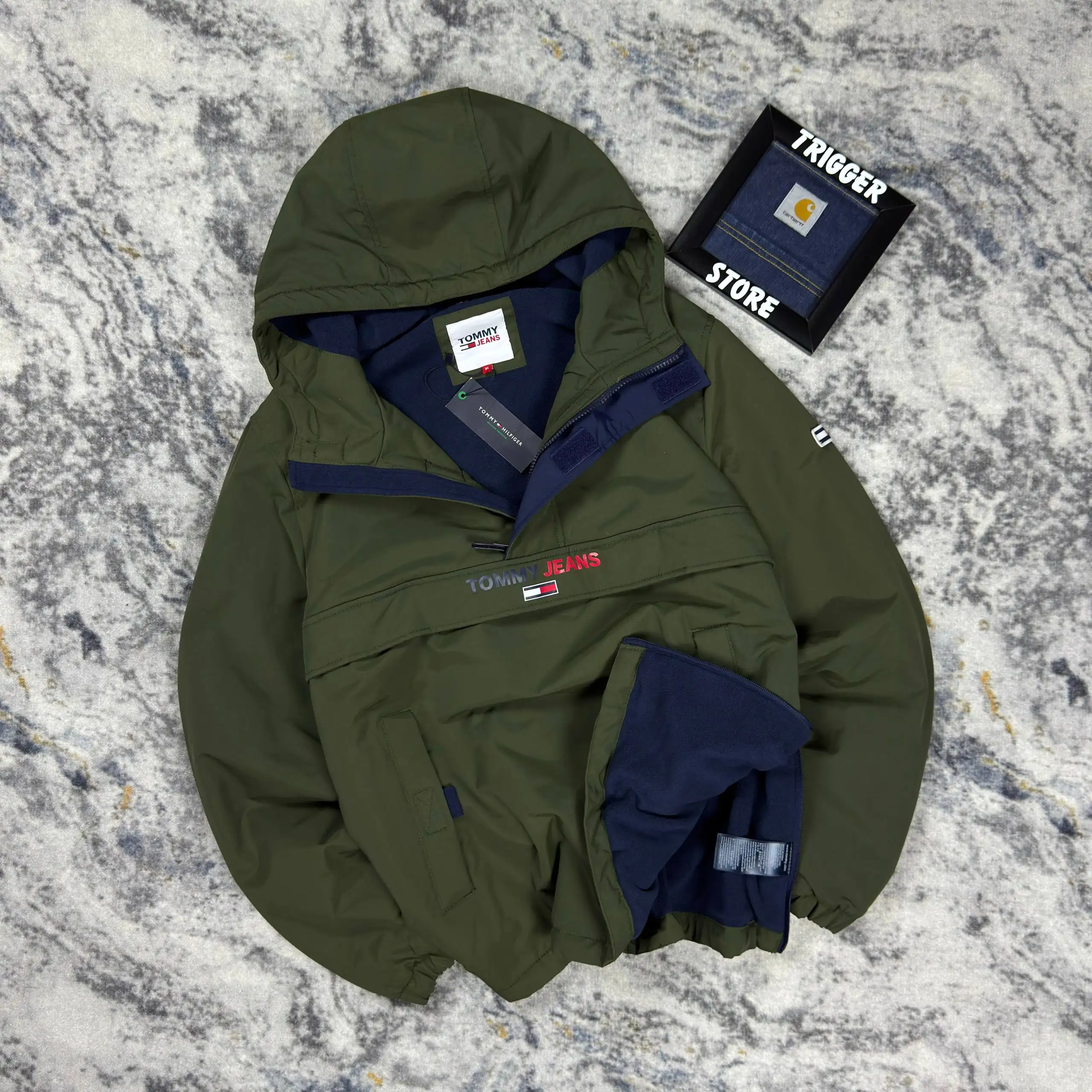 Анорак Tommy Jeans Solid 1/3 zip XL новый с бирками - Верхняя одежда (Одежда) в Санкт-Петербург