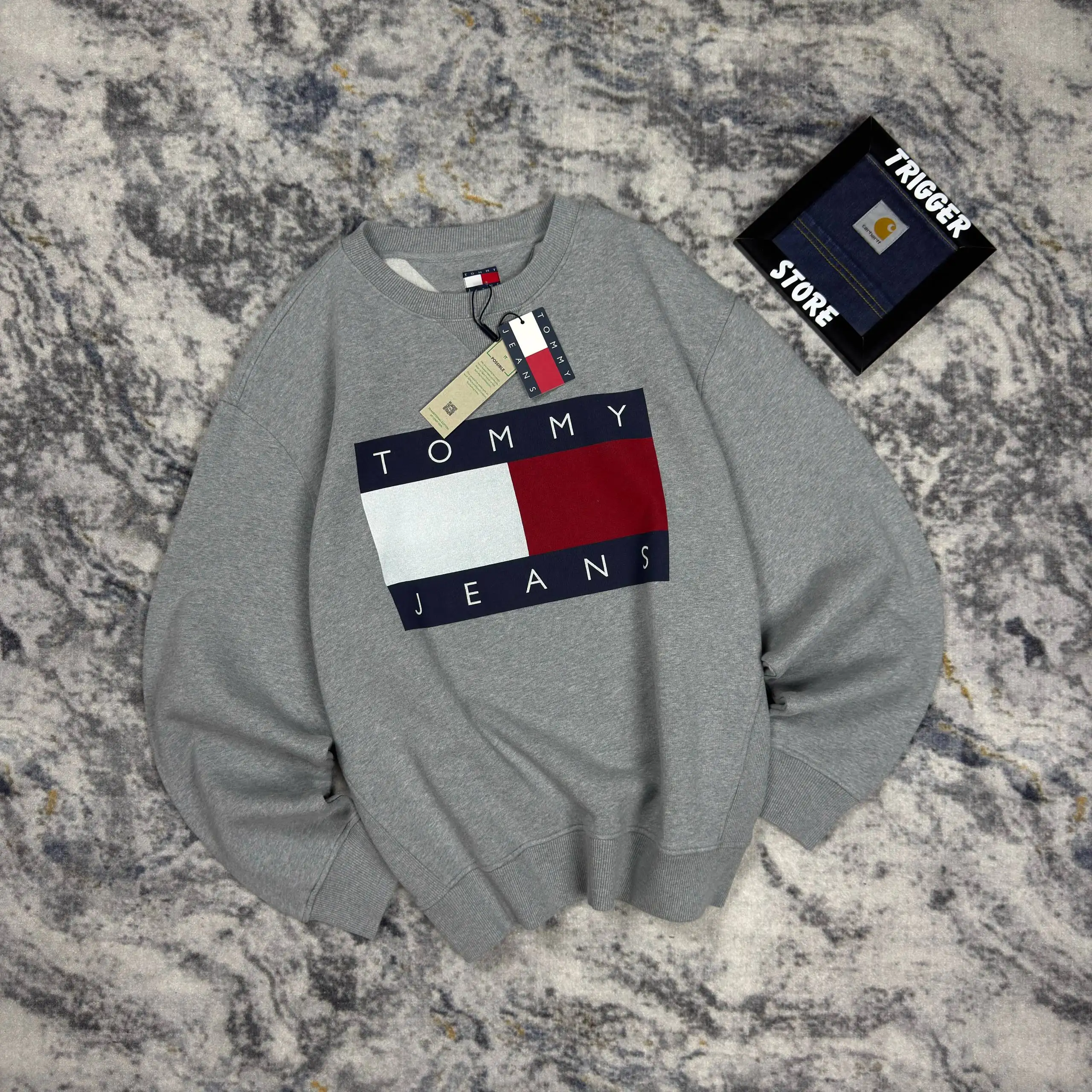 Свитшот Tommy Jeans Flag Crew Logo Box fit - Свитшоты (Одежда) в Санкт-Петербург