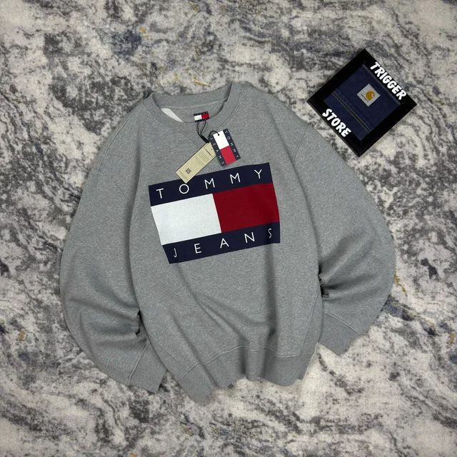 Свитшот Tommy Jeans Flag Crew Logo Box fit - Свитшоты в Санкт-Петербург