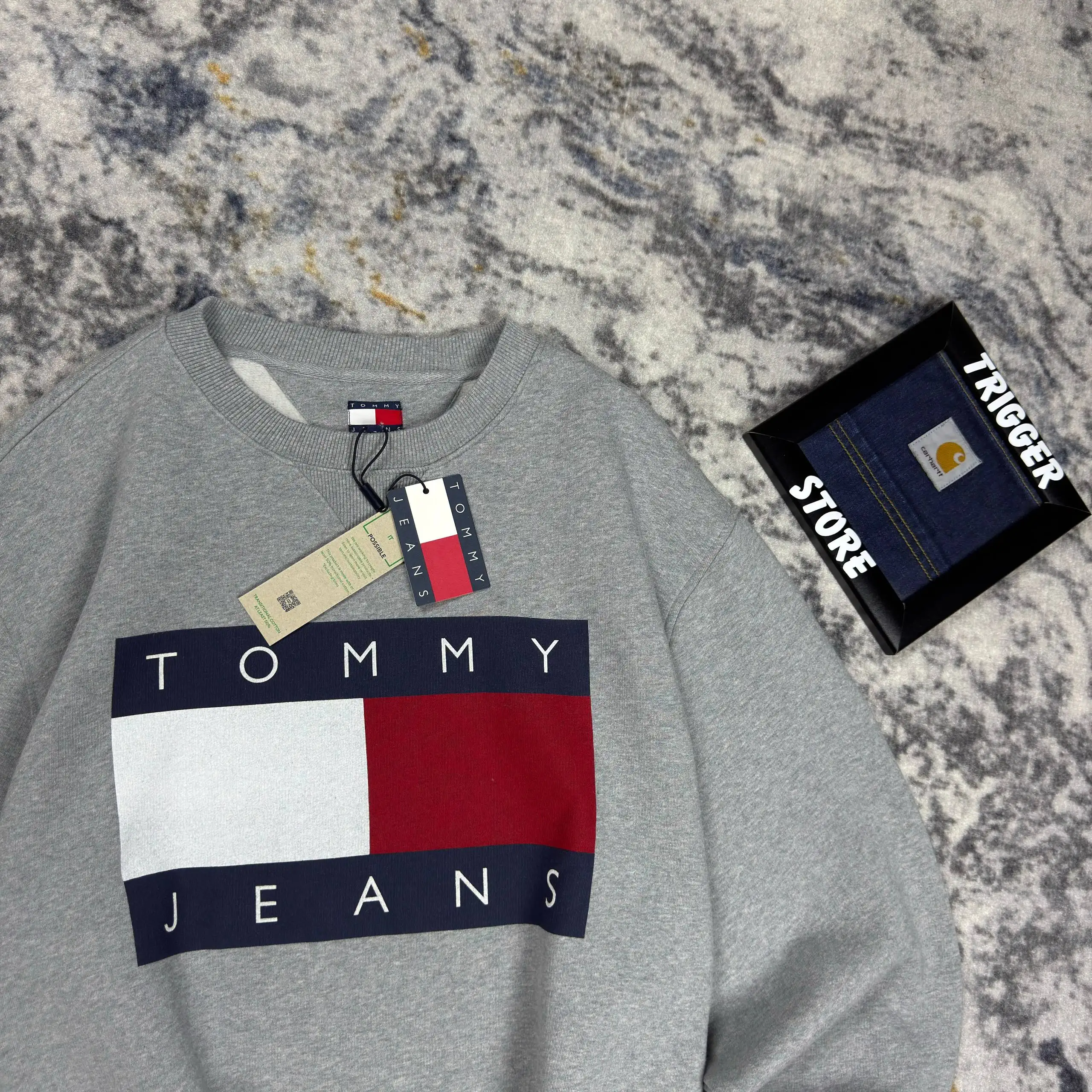 Свитшот Tommy Jeans Flag Crew Logo Box fit - Свитшоты (Одежда) в Санкт-Петербург