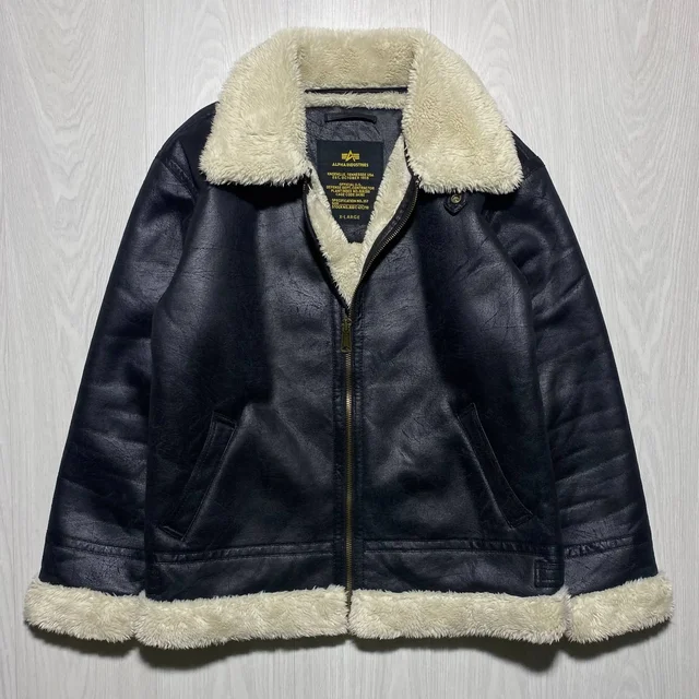 Мужская дубленка ALPHA IND черного цвета - частное объявление в Архангельск