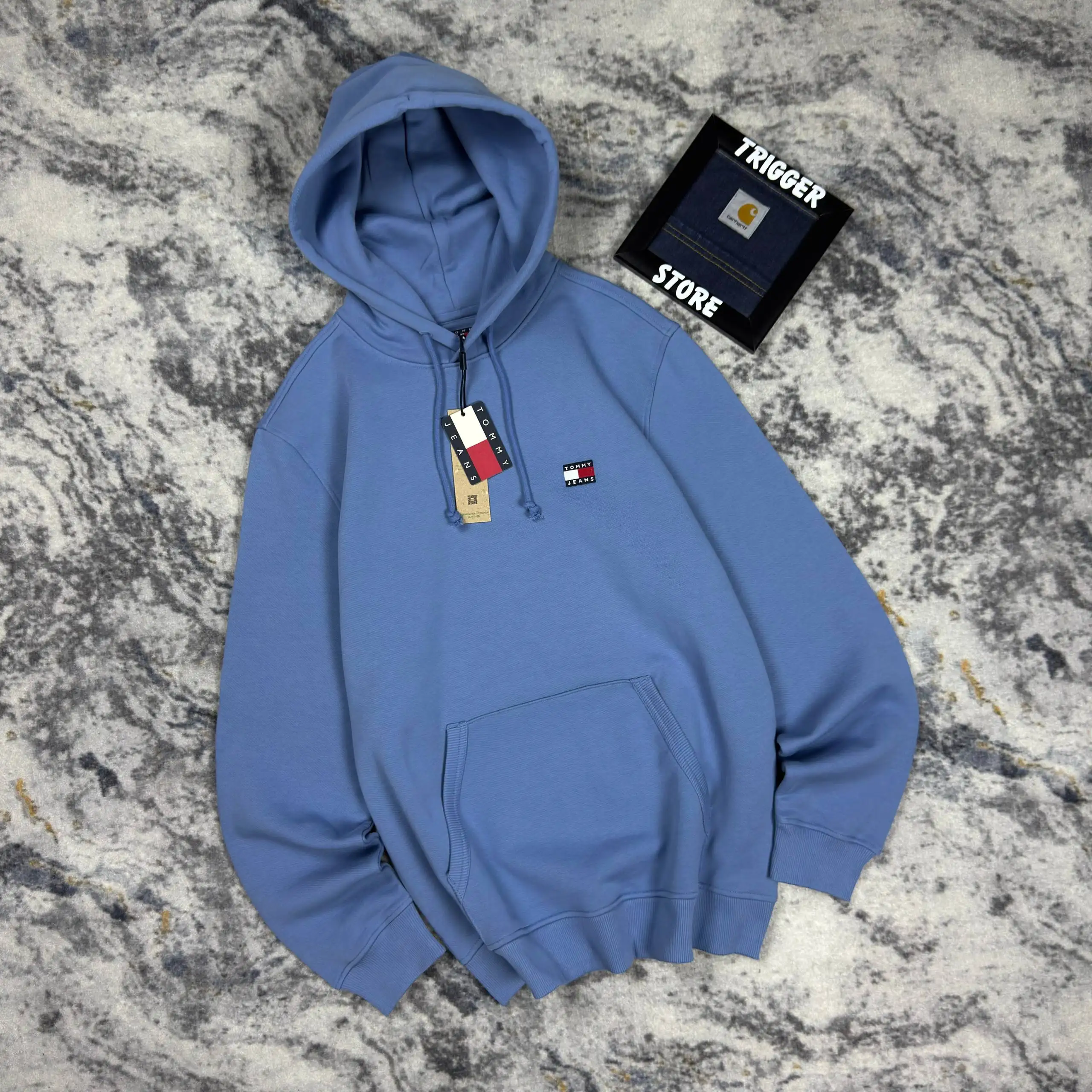 Худи Tommy Jeans Badge Logo Colorado Blue размер L - Худи (Одежда) в Санкт-Петербург